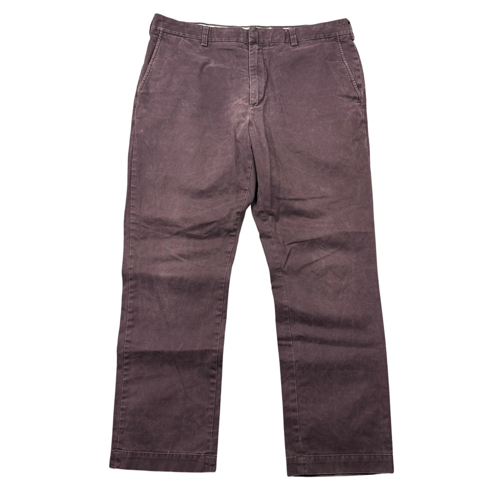 Banana Republic Fulton Chino Pants Mens 38x32 (38x30) Plum Purple Straight Leg